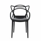 Kit 6 Cadeiras Allegra Flex 85cmx54cmx56 Cm Preto