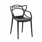 Kit 6 Cadeiras Allegra Flex 85cmx54cmx56 Cm Preto