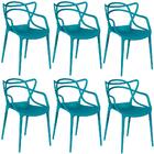 Kit 6 Cadeiras Allegra - Turquesa