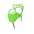 Kit 6 Cadeiras Allegra Verde Empilhável Para Cozinha Sala De