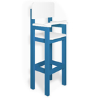 Kit 6 Cadeiras Alta Refeição Infantil Criança Restaurante Lan