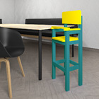 Kit 6 Cadeiras Alta Refeição Infantil Criança Restaurante Lan