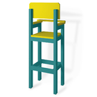 Kit 6 Cadeiras Alta Refeição Infantil Criança Restaurante Lan