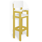 Kit 6 Cadeiras Alta Refeição Infantil Criança Restaurante Lan