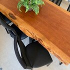 Kit 6 Cadeiras Alumínio Corda Sintética Assento Estofado Preto