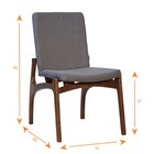 Kit 6 Cadeiras Alvorada Casa Contemporânea Noce/marrom