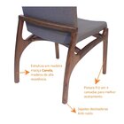 Kit 6 Cadeiras Alvorada Casa Contemporânea Noce/marrom