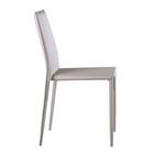 Kit 6 Cadeiras Amanda Glam Rivatti Revestida Em Pvc Nude Estr