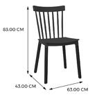 Kit 6 Cadeiras Anm6023f Windsor Ellen Midi Anima Office Polip