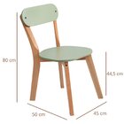 Kit 6 Cadeiras Antonella  Verde