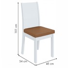 Kit 6 Cadeiras Athenas Branco/corino Caramelo 75869 - Móveis