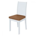 Kit 6 Cadeiras Athenas Branco/corino Caramelo 75869 - Móveis