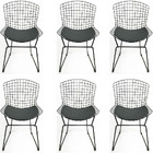 Kit 6 Cadeiras Bertoia Preta - Poltronas Do Sul