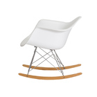 Kit 6 Cadeiras Charles Eames De Balanço Rar Branco