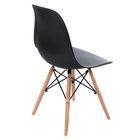Kit 6 Cadeiras Charles Eames Eiffel Base Madeira Sala De Jant