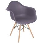 Kit 6 Cadeiras Charles Eames Eiffel Daw Com Braços E Pés De M