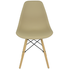 Kit 6 Cadeiras Charles Eames Eiffel Wood Design Bege