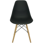 Kit 6 Cadeiras Charles Eames Eiffel Wood Design - Preta