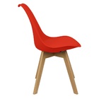 Kit 6 Cadeiras Charles Eames Leda Luisa Saarinen Design Wood