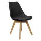 Kit 6 Cadeiras Charles Eames Leda Luisa Saarinen Design Wood