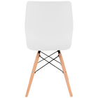 Kit 6 Cadeiras Charles Eames Rubi Sili Eiffel - Branco