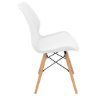Kit 6 Cadeiras Charles Eames Rubi Sili Eiffel - Branco