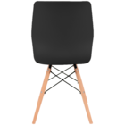 Kit 6 Cadeiras Charles Eames Rubi Sili Eiffel - Preto