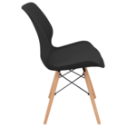 Kit 6 Cadeiras Charles Eames Rubi Sili Eiffel - Preto