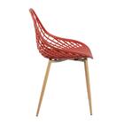 Kit 6 Cadeiras Clarice Cleo Laranja Telha Terracota