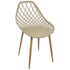 Kit 6 Cadeiras Cleo Cloe Clarice Web Jardim Assento Polipropi