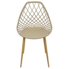 Kit 6 Cadeiras Cleo Cloe Clarice Web Jardim Assento Polipropi