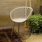 Kit 6 Cadeiras Com Braços Clarice  Branco