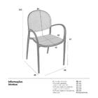 Kit 6 Cadeiras Com Braços Mumbai