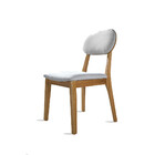 Kit 6 Cadeiras Dalia Madeira Maciça Tauari E Linho Prata