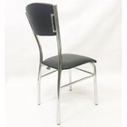 Kit 6 Cadeiras De Cozinha Com Reforço Cromada Assento E Encos