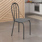 Kit 6 Cadeiras De Cozinha Texas Estampado Channel Pés De Ferr