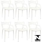 Kit 6 Cadeiras De Design Allegra Interior E Exterior