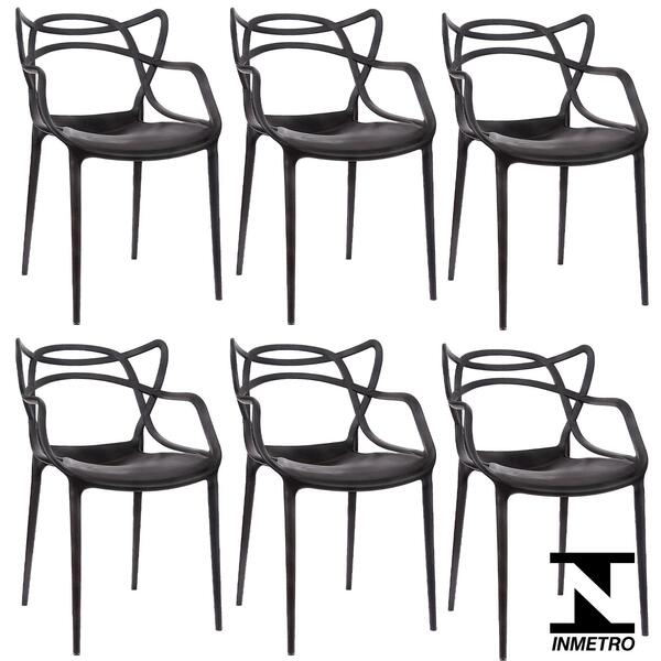 Kit 6 Cadeiras De Design Allegra Interior E Exterior