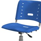 Kit 6 Cadeiras De Escritório Base Giratória Elo Azul/cinza