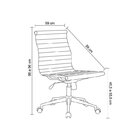 Kit 6 Cadeiras De Escritório Diretor Esteirinha Em Corino Sev