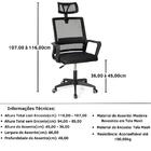 Kit 6 Cadeiras De Escritório Giratória Executiva Pro Com Regu