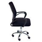 Kit 6 Cadeiras De Escritório Giratória Viena Preto