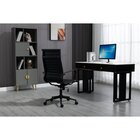 Kit 6 Cadeiras De Escritório Presidente Esteirinha Em Corino