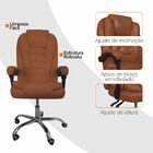 Kit 6 Cadeiras De Escritório Presidente Reclinável Ajustável