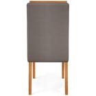 Kit 6 Cadeiras De Jantar 27658 Freijo Veludo Moca Dj Moveis