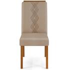 Kit 6 Cadeiras De Jantar 27658 Freijo Veludo Moca Dj Moveis