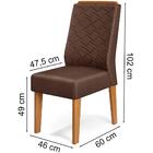 Kit 6 Cadeiras De Jantar 27673 Dj Moveis