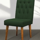 Kit 6 Cadeiras De Jantar Decorativa Gabi Suede Verde