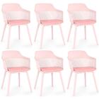 Kit 6 Cadeiras De Jantar Estofada Marcela - Rosa