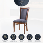 Kit 6 Cadeiras De Jantar Estofada Mônaco 48 X 102 Cm Madeira